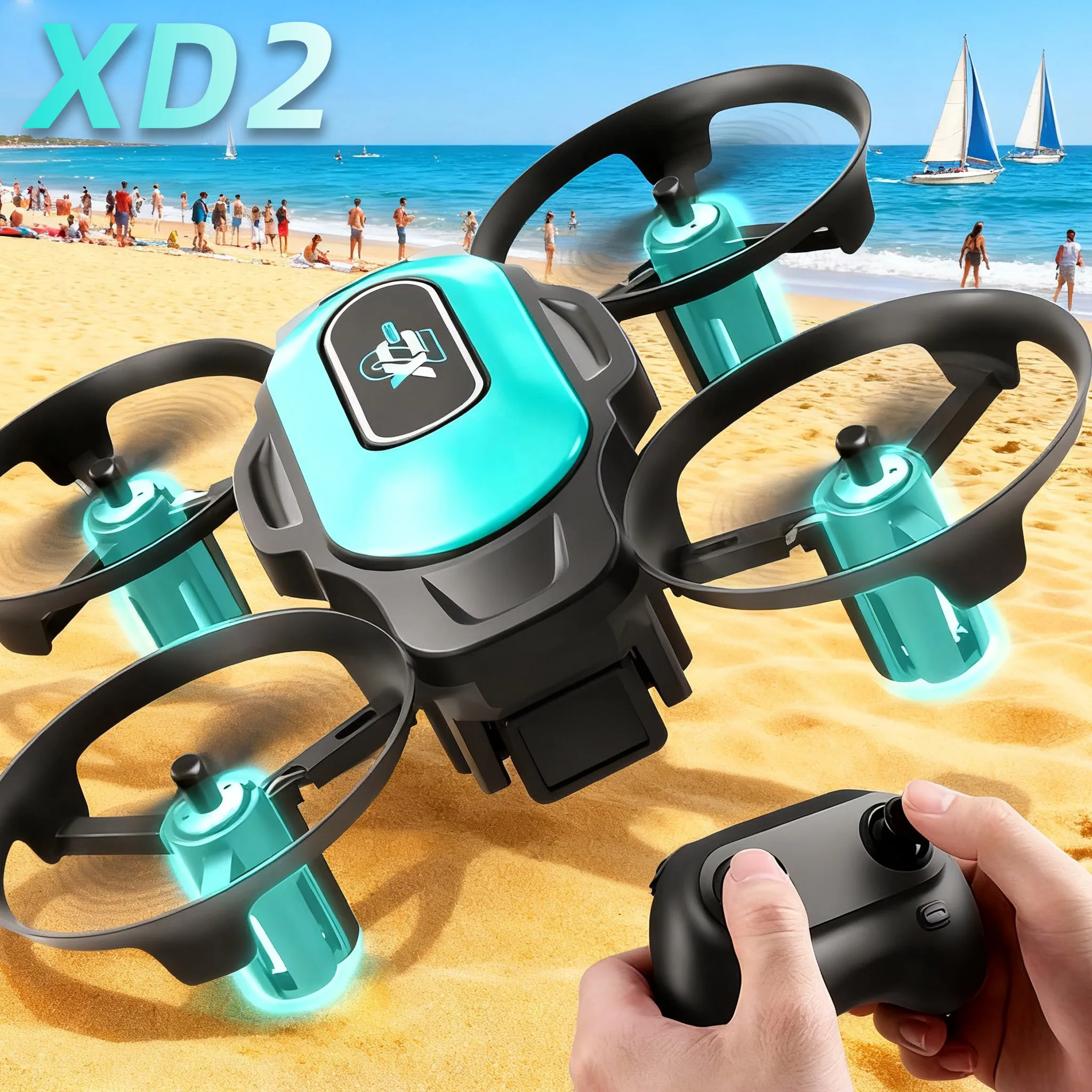 Drone Camera Night Vision - Mini Drone XD2, 360 ° Acrobacias
