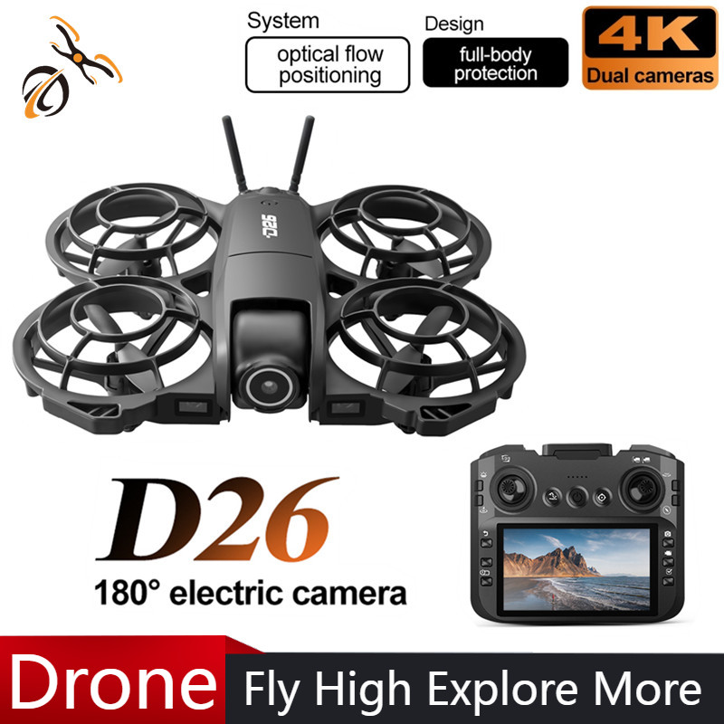 Drone Camera Night Vision - Drone D26 4K Aéreo HD 180