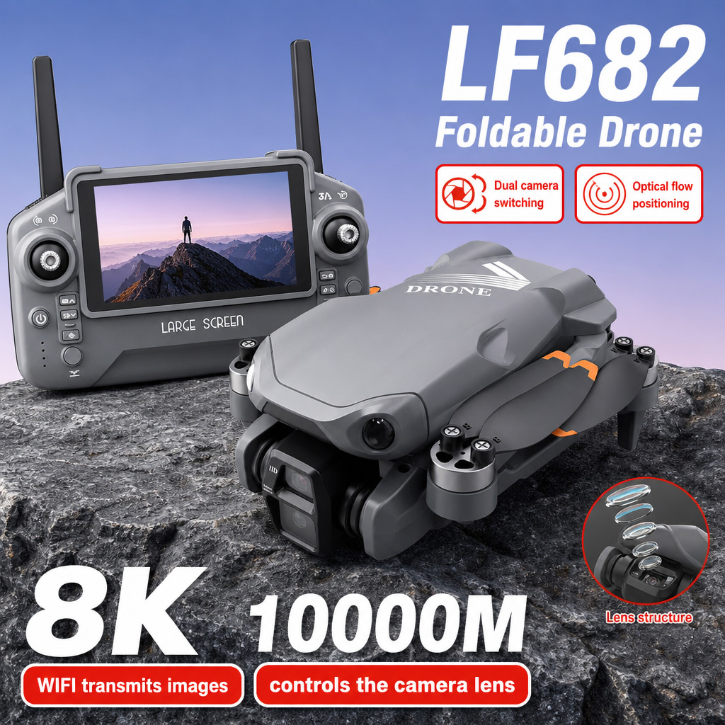Drone Aéreo LF682 com Câmeras  - Drone Camera Lens avaliação e preço